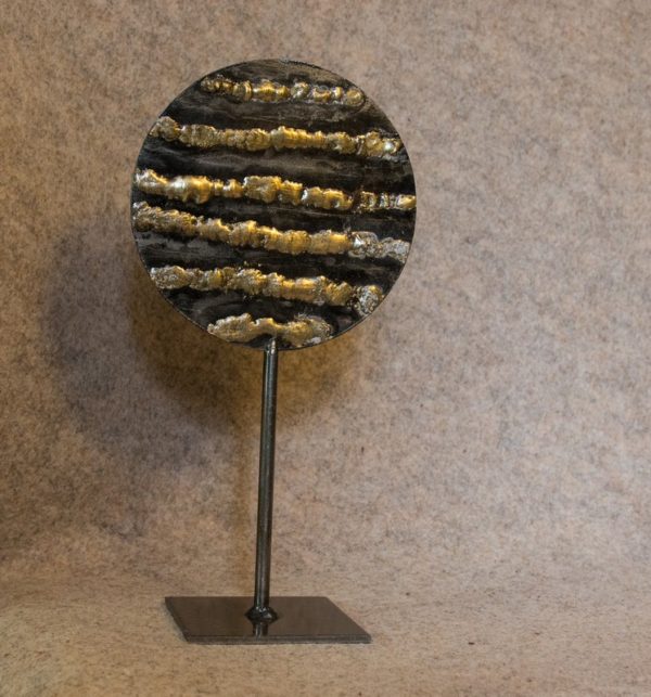 Petite sculpture en métal Soleil Soleil n°1 - face B